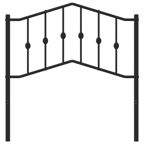 Kopfteil Metall Schwarz 90 cm
