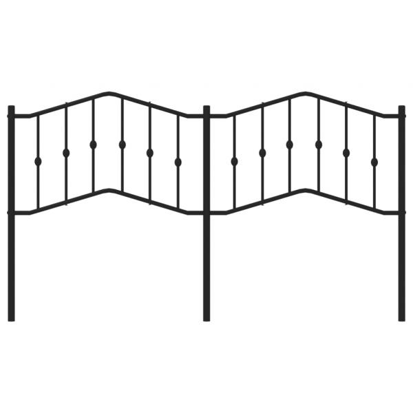 Kopfteil Metall Schwarz 160 cm