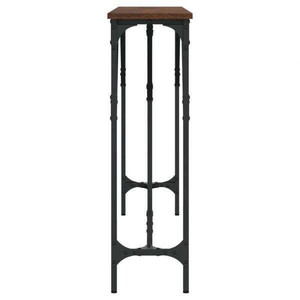 Konsolentisch Braun Eichen-Optik 140x23x75 cm Holzwerkstoff