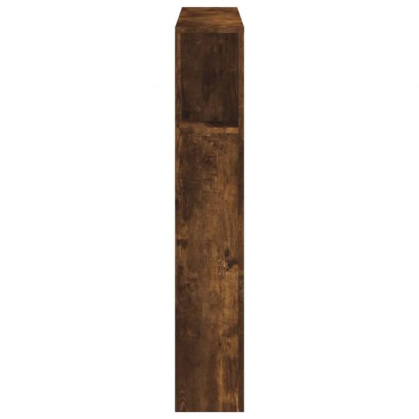 LED-Kopfteil Räuchereiche 100x18,5x103,5 cm Holzwerkstoff