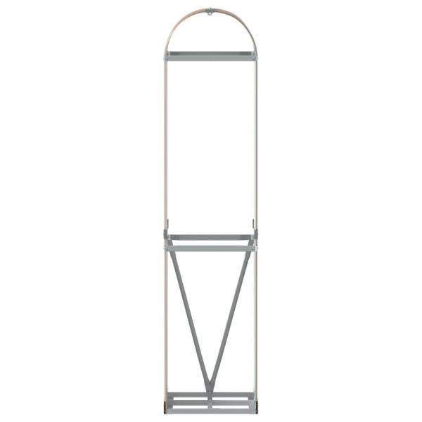 Kaminholzunterstand Hellbraun 40x45x170 cm Verzinkter Stahl