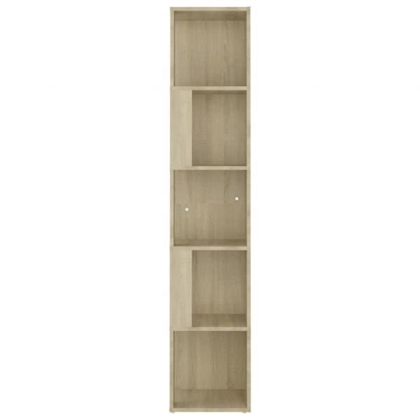 Eckregal Sonoma-Eiche 33x33x164,5 cm Holzwerkstoff