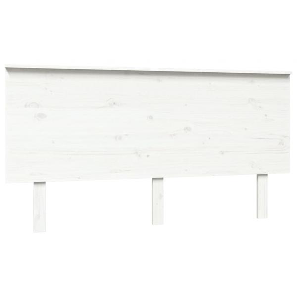 Kopfteil Weiß 154x6x82,5 cm Massivholz Kiefer