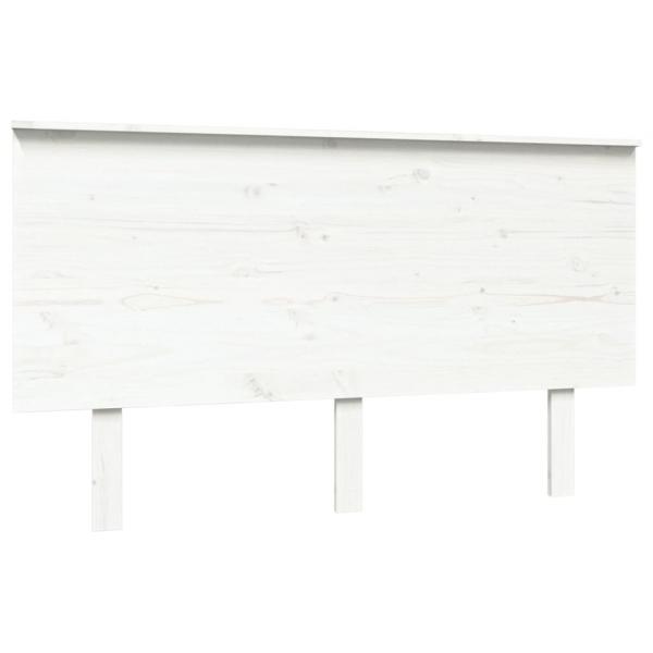 Kopfteil Weiß 139x6x82,5 cm Massivholz Kiefer