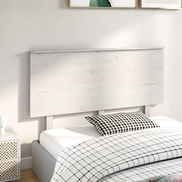 Kopfteil Weiß 139x6x82,5 cm Massivholz Kiefer