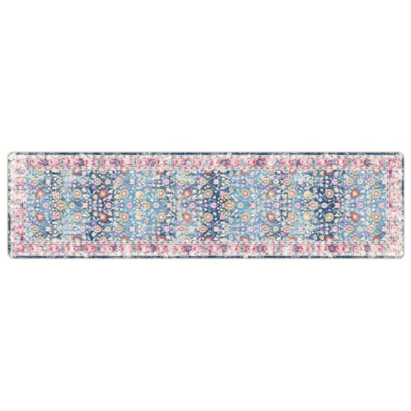 Teppich Waschbar Mehrfarbig 80x300 cm Rutschfest
