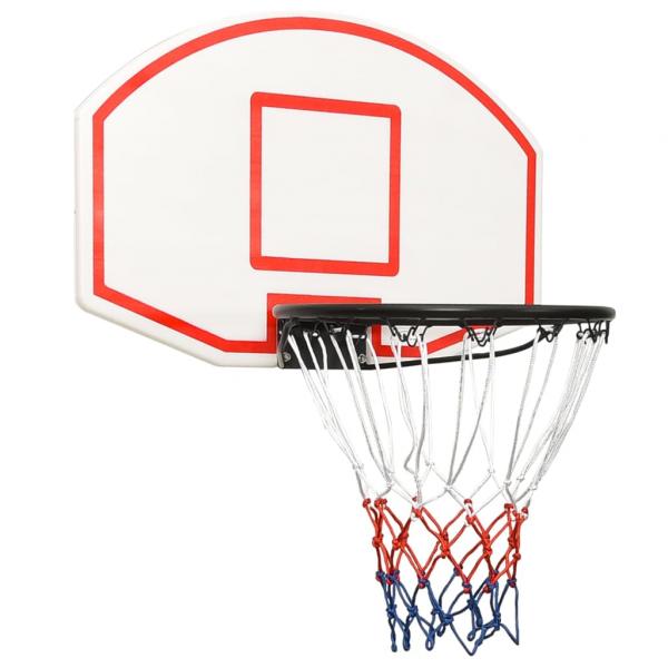 ARDEBO.de - Basketballkorb Weiß 71x45x2 cm Polyethylen