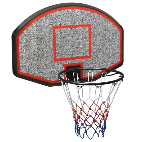 ARDEBO.de - Basketballkorb Schwarz 90x60x2 cm Polyethylen