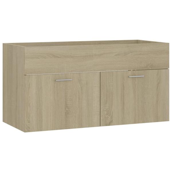 Badmöbel-Set Sonoma-Eiche Holzwerkstoff