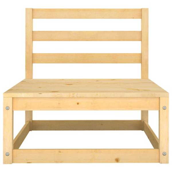 8-tlg. Garten-Lounge-Set mit Kissen Massivholz Kiefer