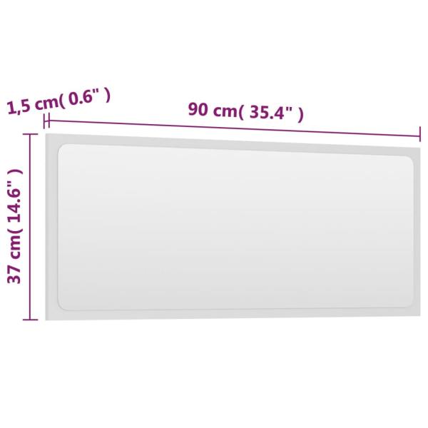 Badmöbel-Set Weiß Holzwerkstoff