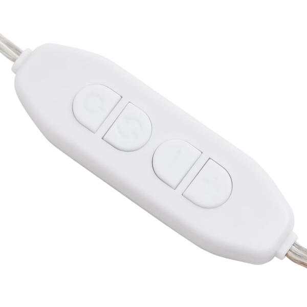Spiegel mit LED-Leuchten 60x30 cm Glas Oval