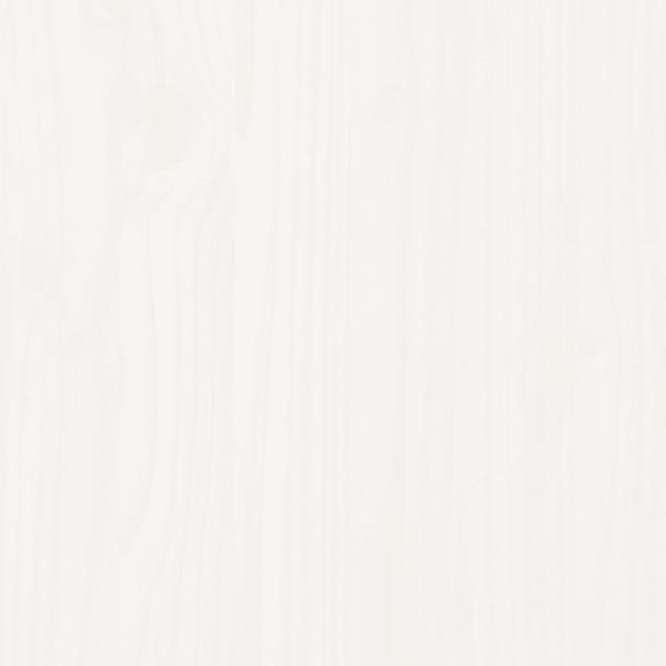 Massivholzbett mit Kopfteil Weiß