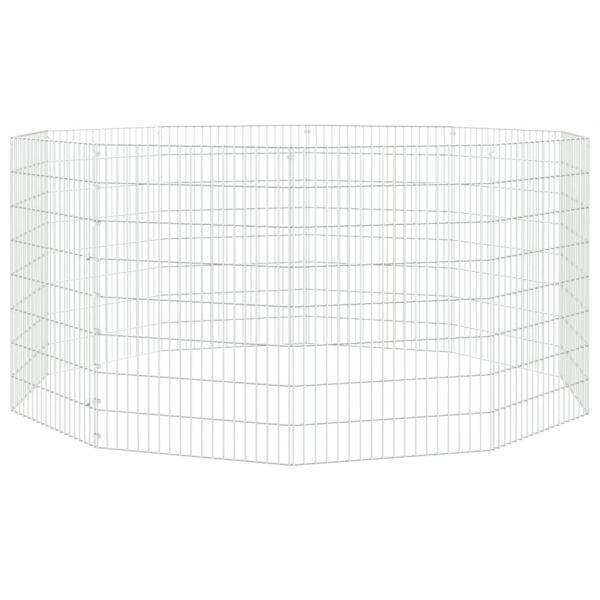 Freilaufgehege 10-teilig 54x80 cm Verzinktes Eisen