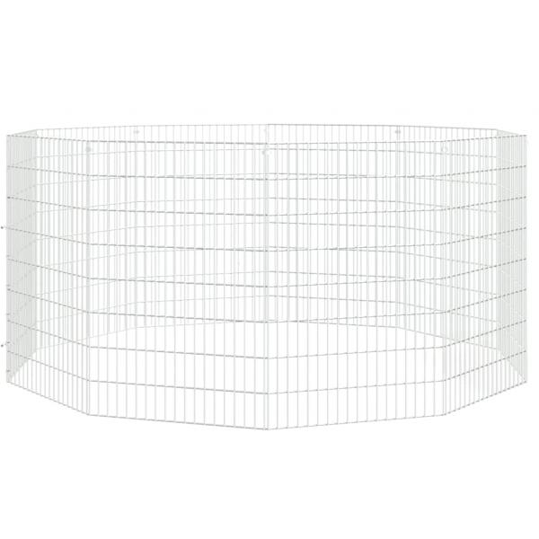 Freilaufgehege 10-teilig 54x80 cm Verzinktes Eisen