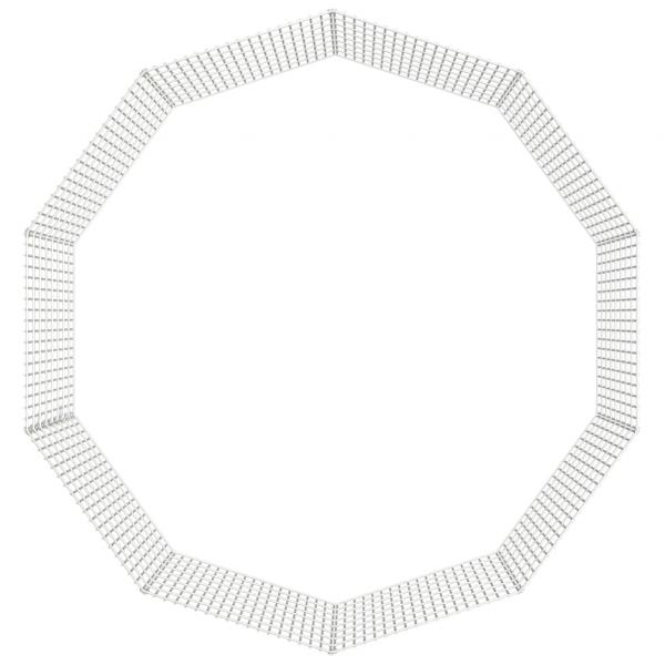 Freilaufgehege 10-teilig 54x80 cm Verzinktes Eisen