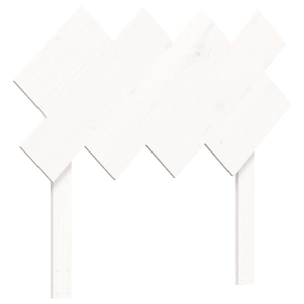 ARDEBO.de - Seniorenbett mit Kopfteil Weiß Massivholz