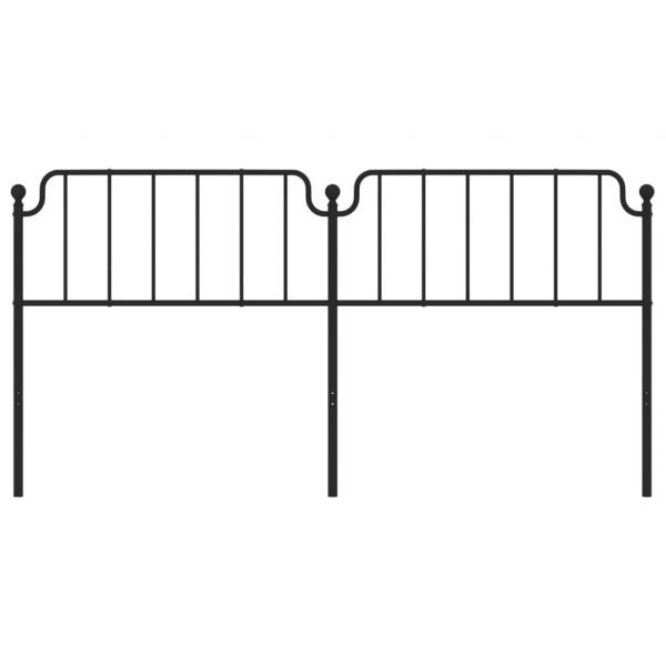 Kopfteil Metall Schwarz 193 cm