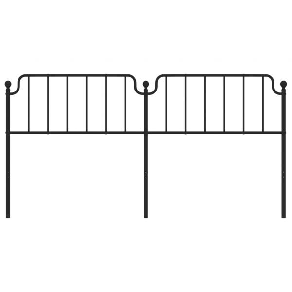 Kopfteil Metall Schwarz 200 cm