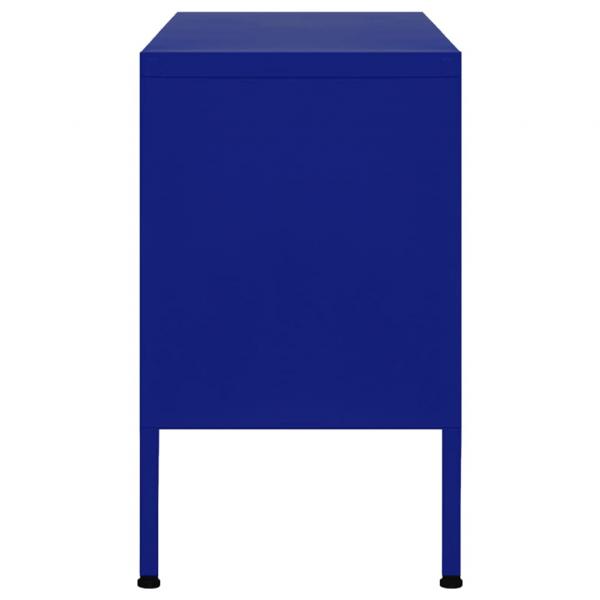 TV-Schrank Marineblau 105x35x50 cm Stahl    
