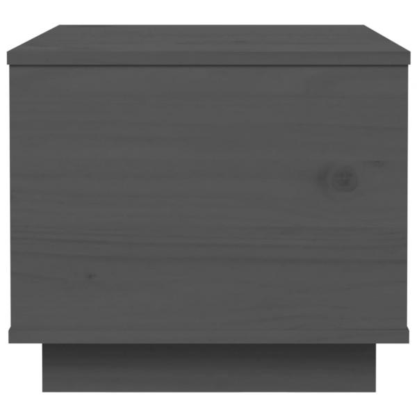 Couchtisch Grau 40x50x35 cm Massivholz Kiefer