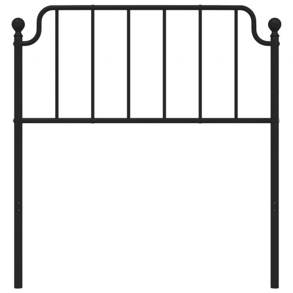 Kopfteil Metall Schwarz 90 cm