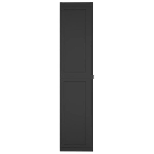 ARDEBO.de - Gartenschrank Schwarz 97x37x165 cm PP
