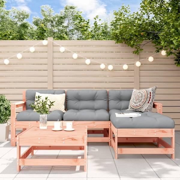 ARDEBO.de - 5-tlg. Garten-Lounge-Set Massivholz Douglasie