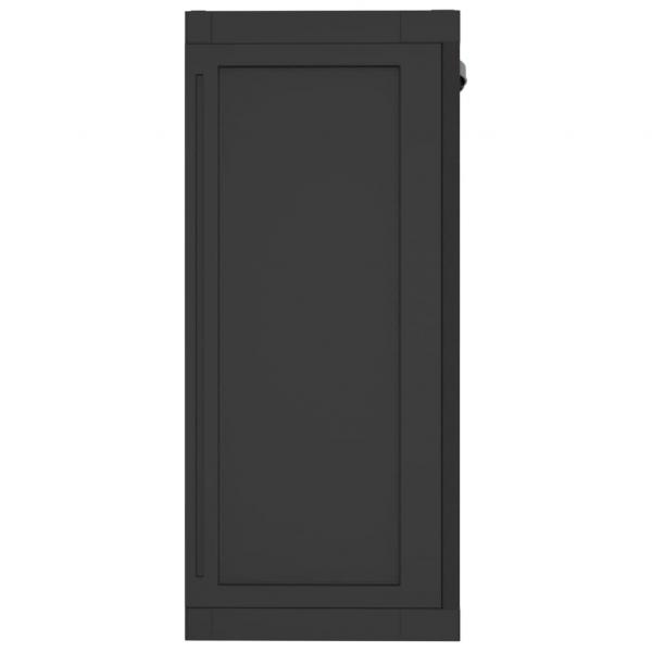 Gartenschrank Schwarz 65x37x85 cm PP