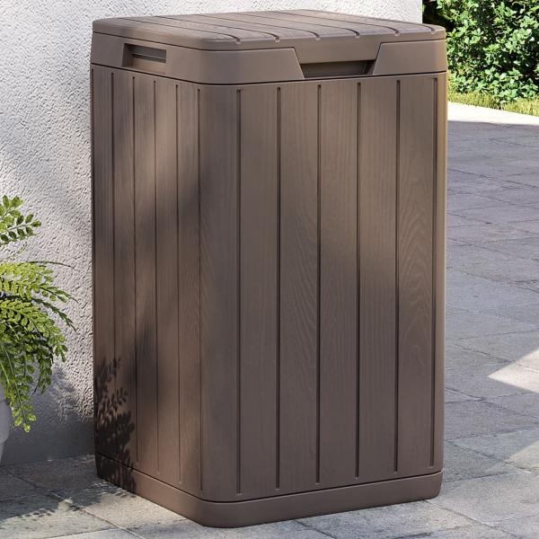 ARDEBO.de - Outdoor-Mülltonne Braun 38x38x65 cm PP