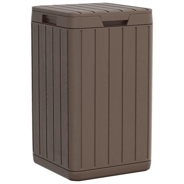 Outdoor-Mülltonne Braun 38x38x65 cm PP
