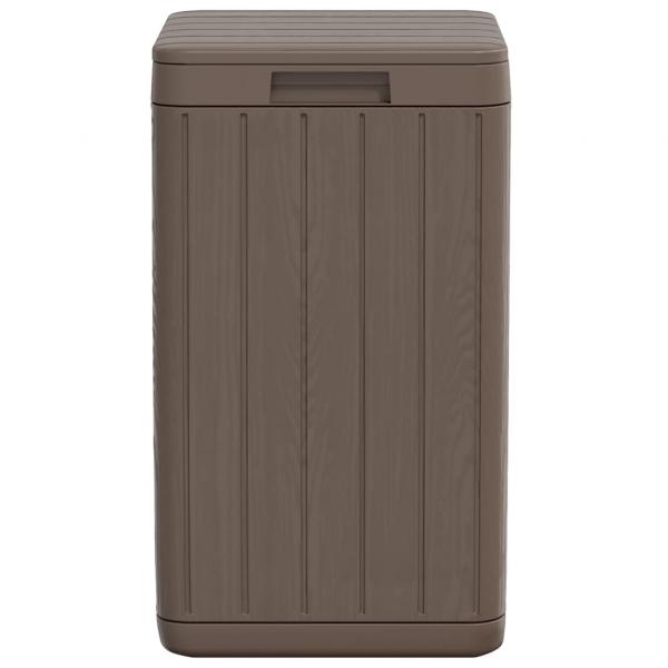Outdoor-Mülltonne Braun 38x38x65 cm PP