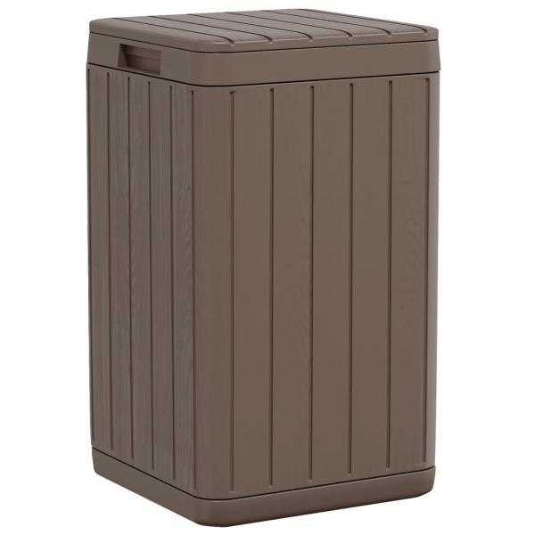 Outdoor-Mülltonne Braun 38x38x65 cm PP