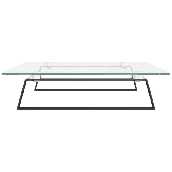 Monitorständer Schwarz 60x35x8 cm Hartglas und Metall