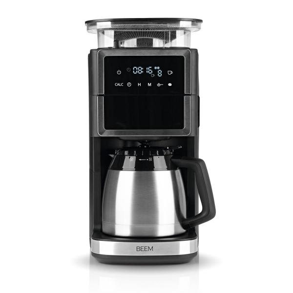ARDEBO.de BEEM Kaffeemaschine Fresh-Aroma-Perfect III Thermo, 1000W, mit Mahlwerk, schwarz/Edelstahl (04233)