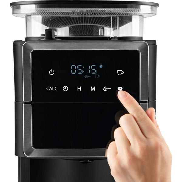 BEEM Kaffeemaschine Fresh-Aroma-Perfect III Thermo, 1000W, mit Mahlwerk, schwarz/Edelstahl (04233)