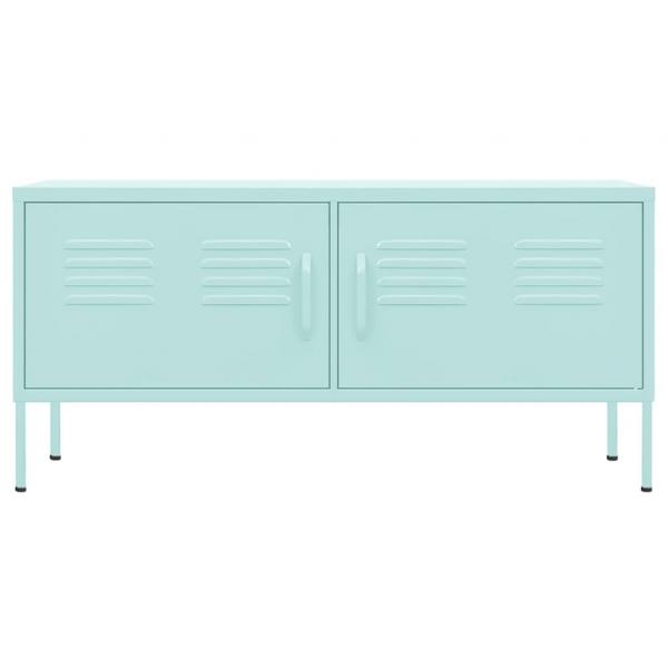 TV-Schrank Minzgrün 105x35x50 cm Stahl    