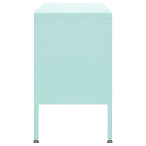 TV-Schrank Minzgrün 105x35x50 cm Stahl    