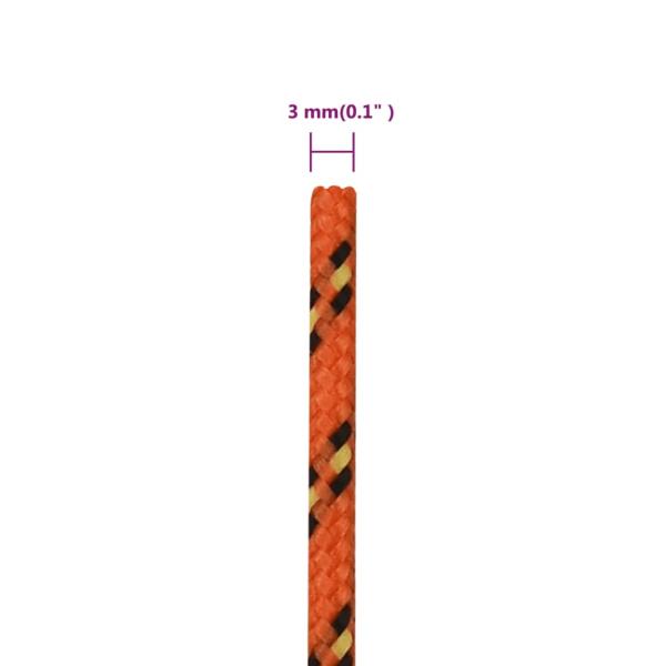 Bootsseil Orange 3 mm 250 m Polypropylen