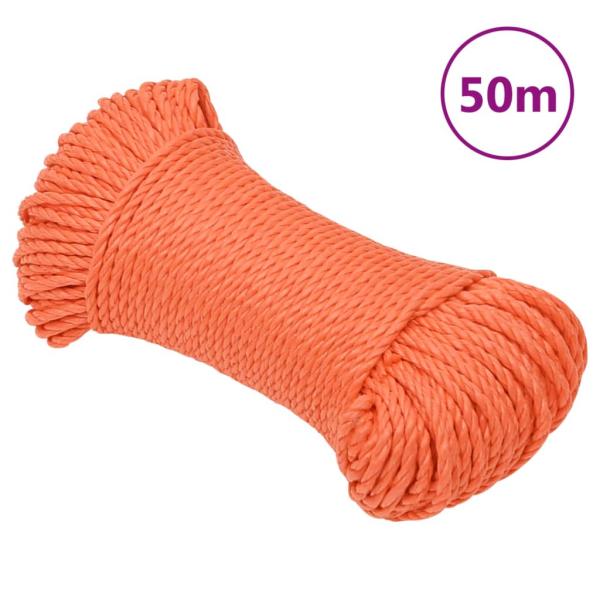 ARDEBO.de - Arbeitsseil Orange 8 mm 50 m Polypropylen