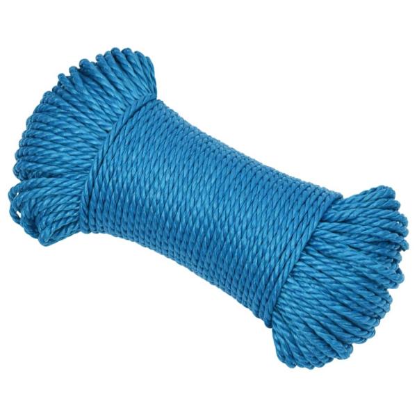 Arbeitsseil Blau 6 mm 100 m Polypropylen