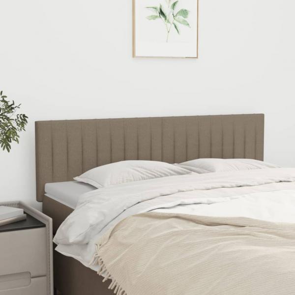 ARDEBO.de - Kopfteile 2 Stk. Taupe 72x5x78/88 cm Stoff