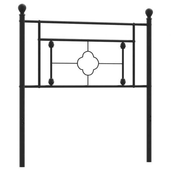 ARDEBO.de - Kopfteil Metall Schwarz 90 cm