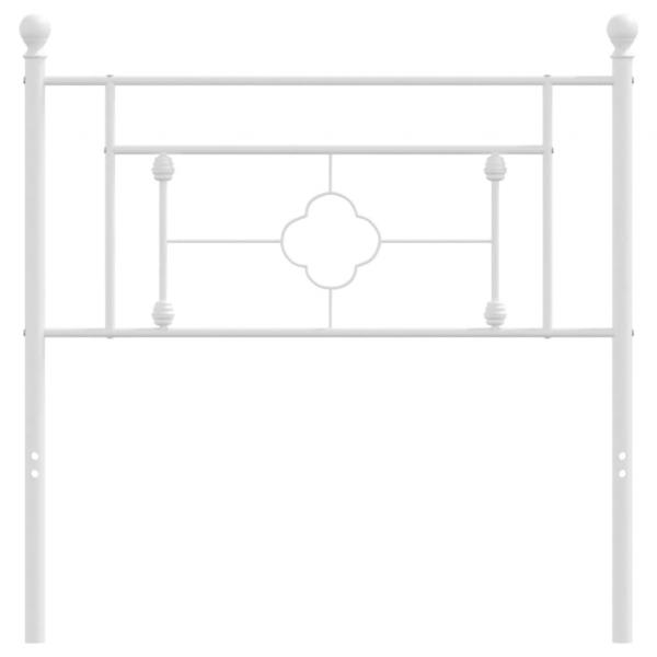 ARDEBO.de - Kopfteil Metall Weiß 90 cm