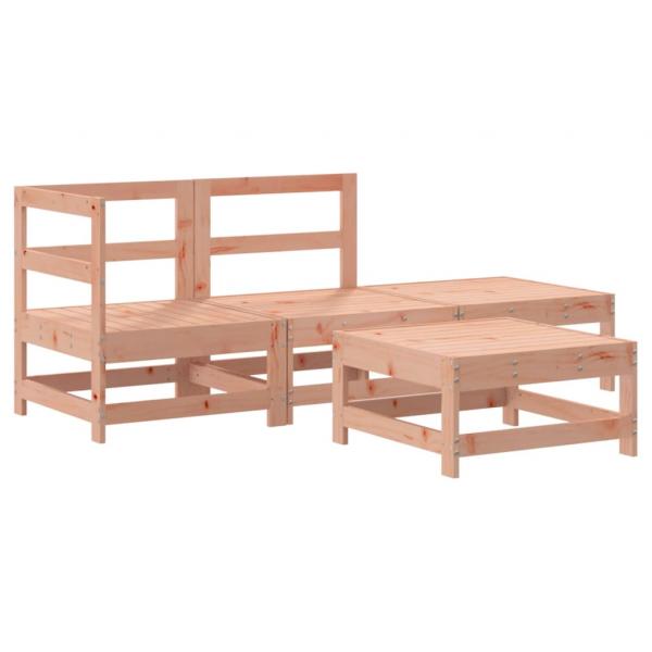 4-tlg. Garten-Lounge-Set Massivholz Douglasie