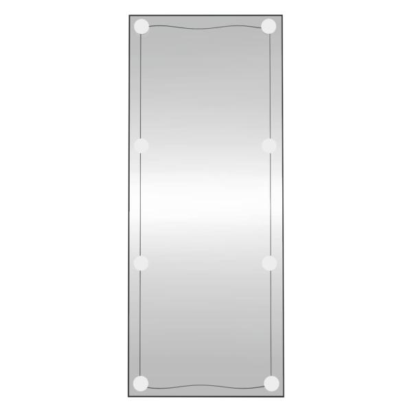 Wandspiegel mit LED-Leuchten 40x100 cm Glas Rechteckig