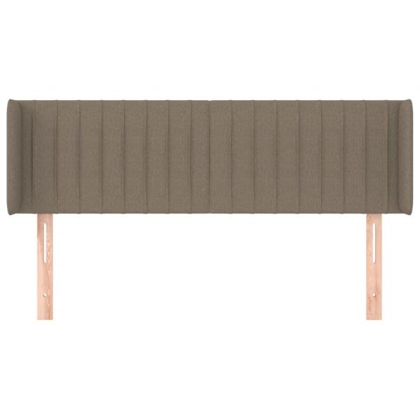 Kopfteil mit Ohren Taupe 147x16x78/88 cm Stoff
