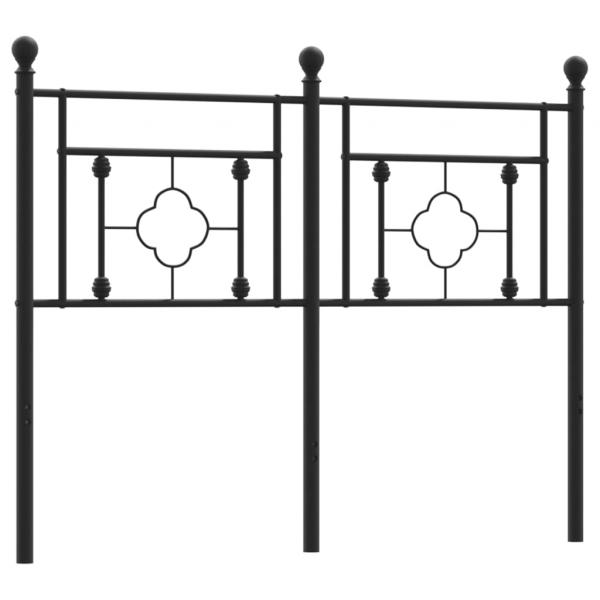 Kopfteil Metall Schwarz 120 cm