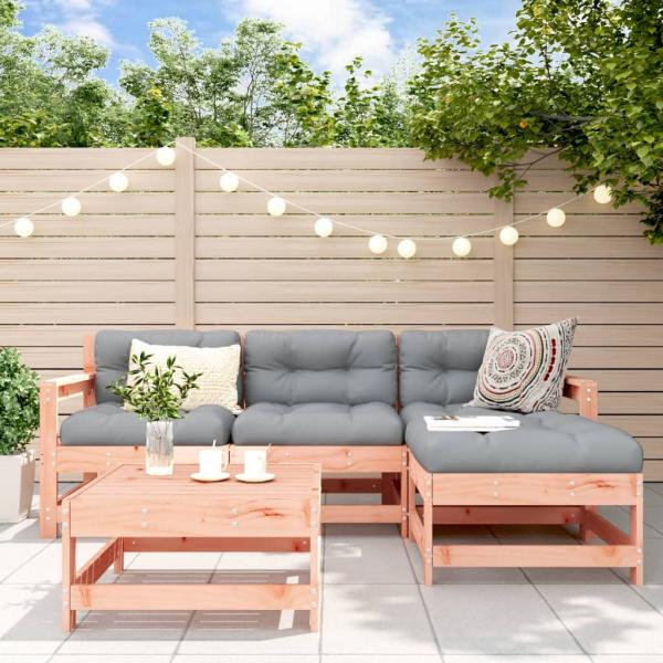 ARDEBO.de - 5-tlg. Garten-Lounge-Set Massivholz Douglasie