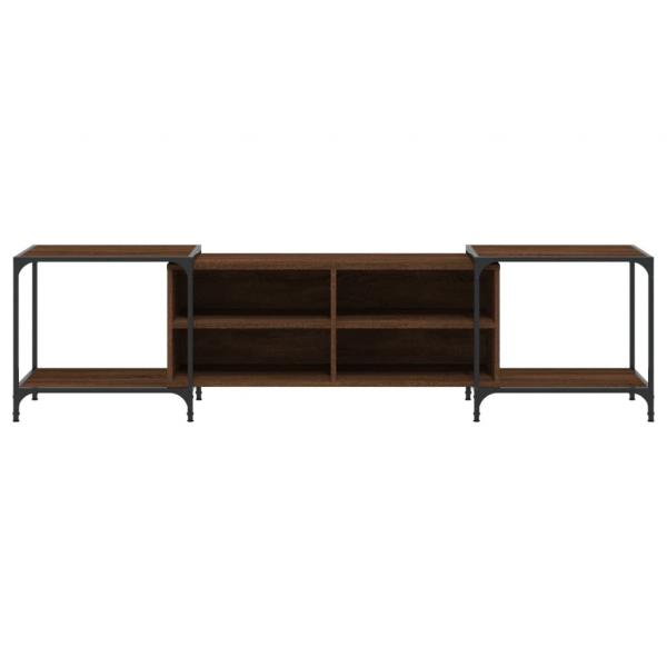 TV-Schrank Braun Eichen-Optik 203x37x50 cm Holzwerkstoff